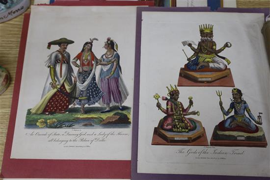 19th century Indian School, gouache on paper, Ganesa, Gana-Pati, Lord of the Ganas, inscribed in pencil and in ink verso, image 29 x 25